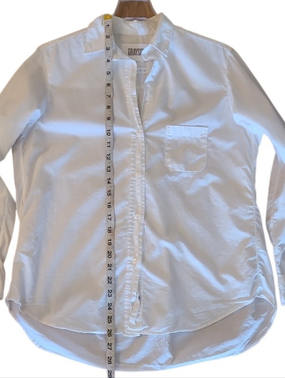 Grayson By Frank &Eileen The Hero 100% Cotton Button Down Top White - Picture 15 of 16